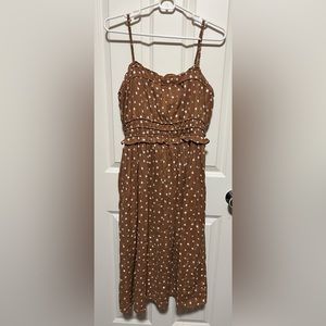 MAURICES CARMEL POLKA DOT DRESS M